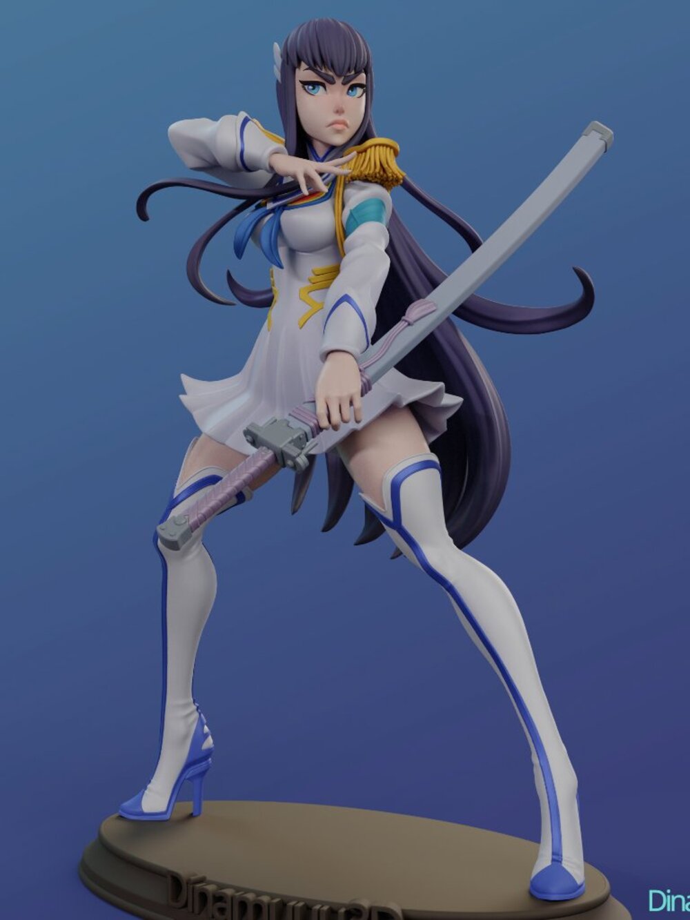 Satsuki Kiryuin from Kill la Kill, school outfit Resin Statue Part Kit
